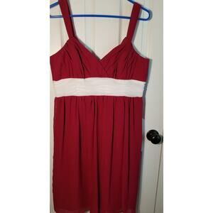 FOREVER YOURS International Women's Red And White Formal Dress Size 12 Prom
